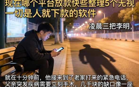 现在哪个平台放款快些，整理5个无视一切是人就下款的软件