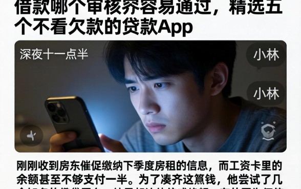 借款哪个审核最容易通过，精选五个不看欠款的贷款app