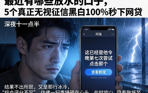 最近有哪些放水的口子,详尽说明5个真正无视征信黑白100%秒下网贷