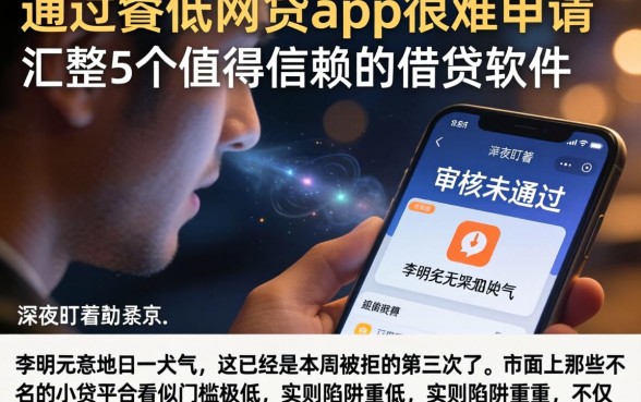 通过率低的网贷app很难申请，汇整5个值得信赖的借贷软件