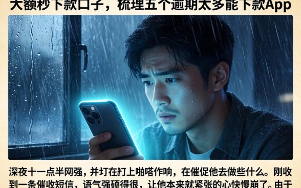 大额秒下款的口子，梳理五个逾期太多能下款app
