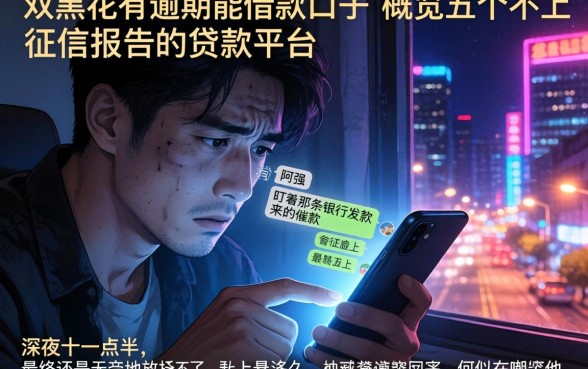 双黑花有逾期能借款的口子，概览五个不上征信报告的贷款平台