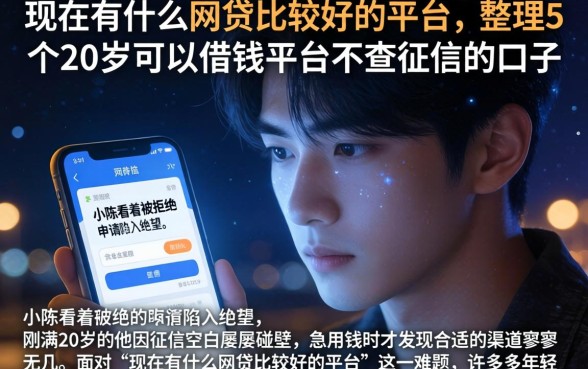 现在有什么网贷比较好的平台，整理5个20岁可以借钱平台不查征信的口子