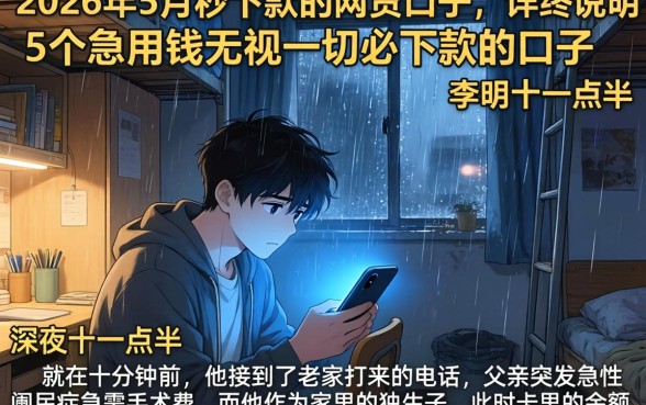 2026年5月秒下款的网贷口子，详尽说明5个急用钱无视一切必下款的口子