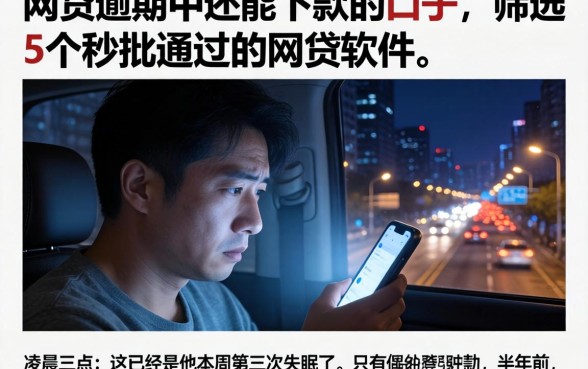 网贷逾期中还能下款的口子，筛选5个秒批通过的网贷软件
