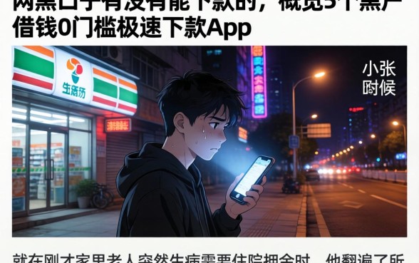 网黑口子有没有能下款的，概览5个黑户借钱0门槛极速下款app