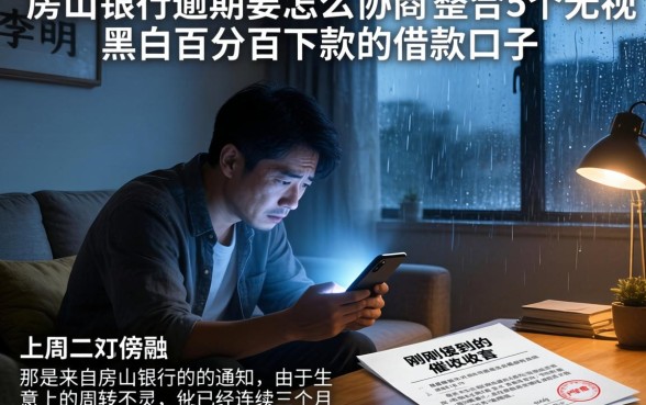 房山银行逾期要怎么协商，整合5个无视黑白百分百下款的借款口子