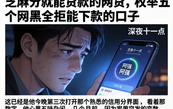 芝麻分就能贷款的网贷，枚举五个网黑全拒能下款的口子