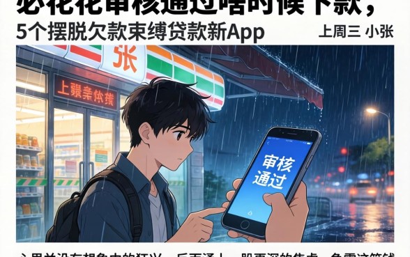 必花花审核通过啥时候下款，概括5个摆脱欠款束缚贷款新app