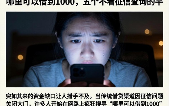 哪里可以借到1000，详细阐述五个不看征信查询的平台