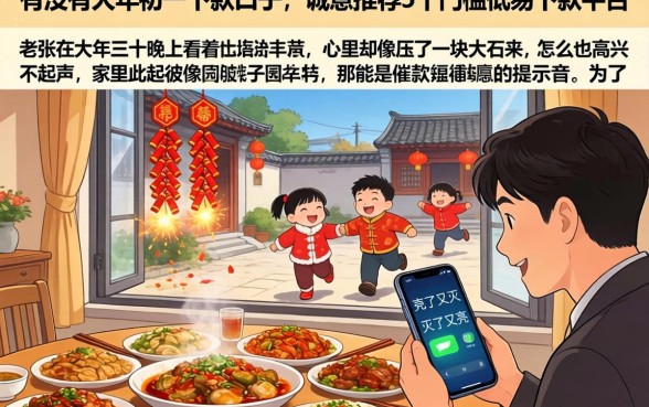 有没有大年初一下款的口子，诚意推荐5个门槛低易下款平台