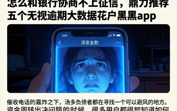 怎么和银行协商不上征信，鼎力推荐五个无视逾期大数据花户黑户app