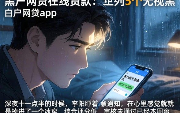 黑户网贷在线贷款，罗列5个无视黑白户网贷app
