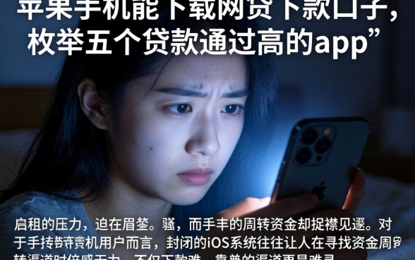 苹果手机能下载的网贷下款口子，枚举五个贷款通过高的app