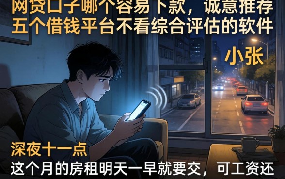 网贷口子哪个容易下款，诚意推荐五个借钱平台不看综合评估的软件