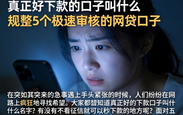 真正好下款的口子叫什么，规整5个极速审核的网贷口子