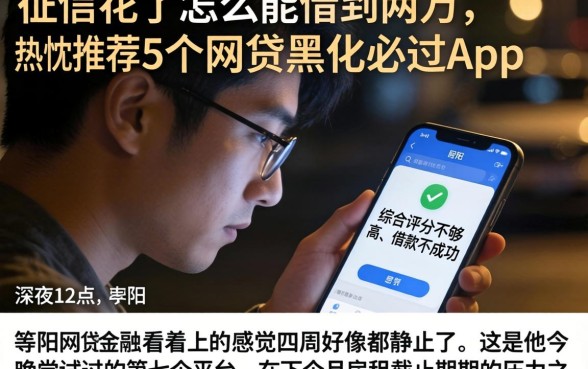 征信花了怎么能借到两万，热忱推荐5个网贷黑户必过app