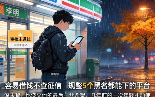 容易借钱不查征信，规整5个黑户都能下的平台