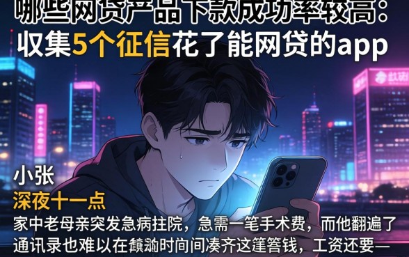 哪些网贷产品下款成功率较高，归集5个征信花了能网贷的app
