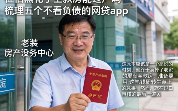 征信黑花了全款房能过户吗，梳理五个不看负债的网贷app