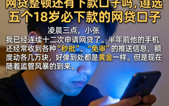 网贷整顿还有下款口子吗，遴选五个18岁必下款的网贷口子