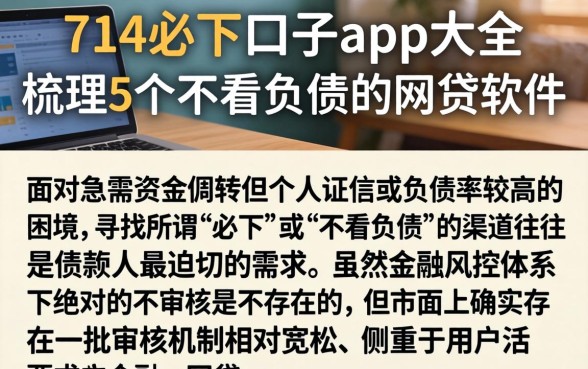 714必下口子app大全，梳理5个不看负债的网贷软件