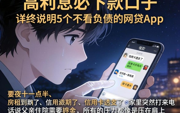 高利息必下款的口子，详尽说明5个不看负债的网贷app
