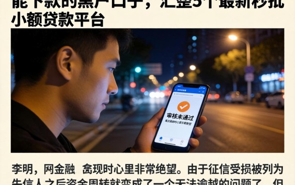 能下款的黑户口子，汇整5个最新秒批小额贷款平台