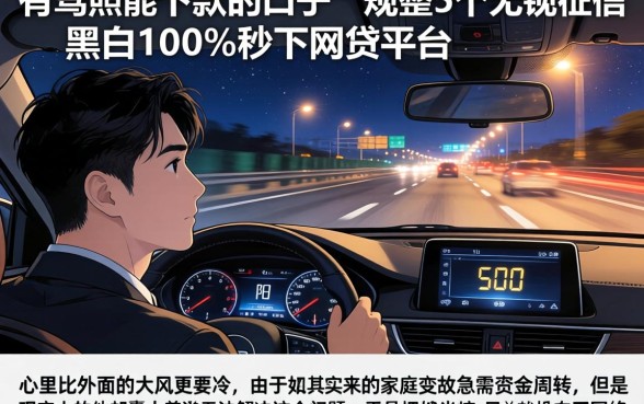 有驾照能下款的口子，规整5个无视征信黑白100%秒下网贷平台