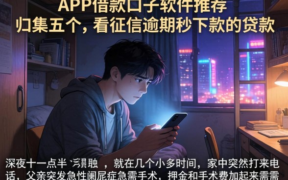 APP借款口子软件推荐，归集五个不看征信逾期秒下款的贷款