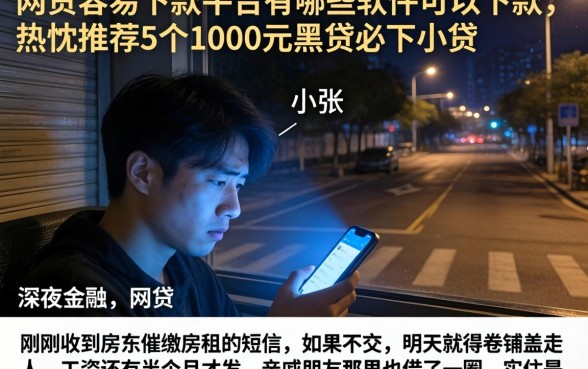 网贷容易下款的平台有哪些软件可以下款，热忱推荐5个1000元黑户必下小贷
