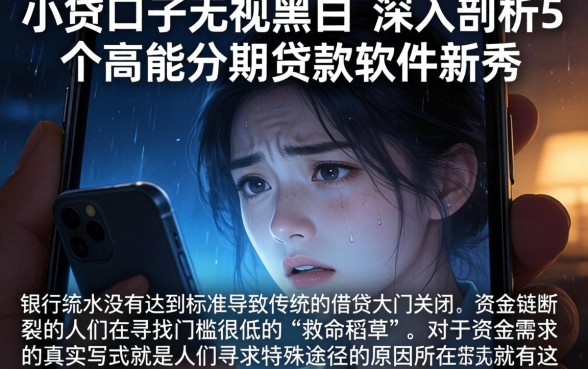 小贷口子无视黑白，深入剖析5个高能分期贷款软件新秀