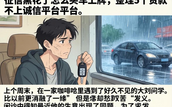 征信黑花了怎么买车上牌，整理5个贷款不上诚信平台的平台