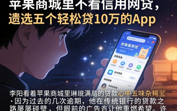 苹果商城里不看信用的网贷，遴选五个轻松贷10万的app