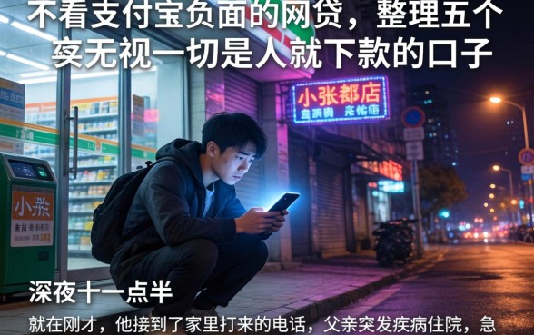 不看支付宝负面的网贷，整理五个无视一切是人就下款的口子
