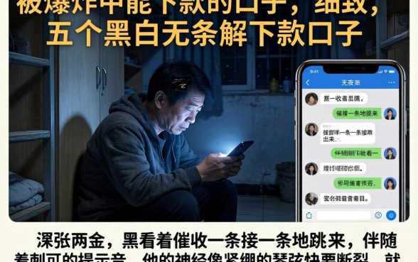 被轰炸中能下款的口子，细致阐述五个黑户无条件下款的口子