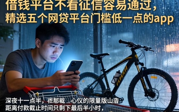 借钱平台不看征信容易通过的，精选五个网贷平台门槛低一点的app