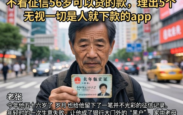 不看征信56岁可以贷的款，理出5个无视一切是人就下款的app