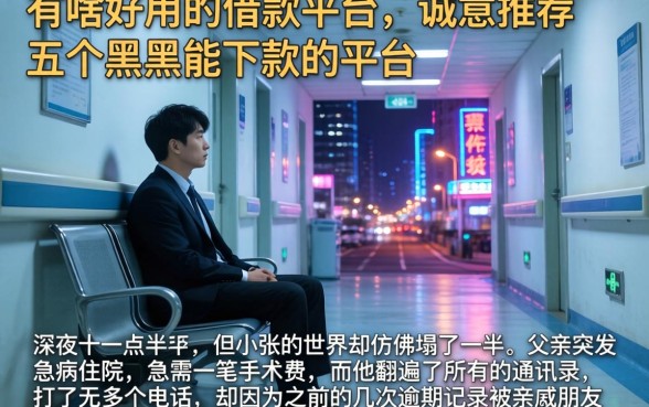 有啥好用的借款平台，诚意推荐五个黑户能下款的平台
