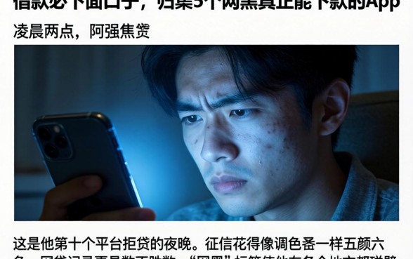 借款必下面的口子，归集5个网黑真正能下款的app