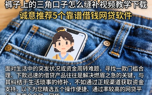 裤子上的三角口子怎么缝补视频教学下载,诚意推荐5个靠谱借钱网贷软件