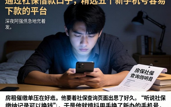 通过社保借款口子，精选五个新手机号容易下款的平台