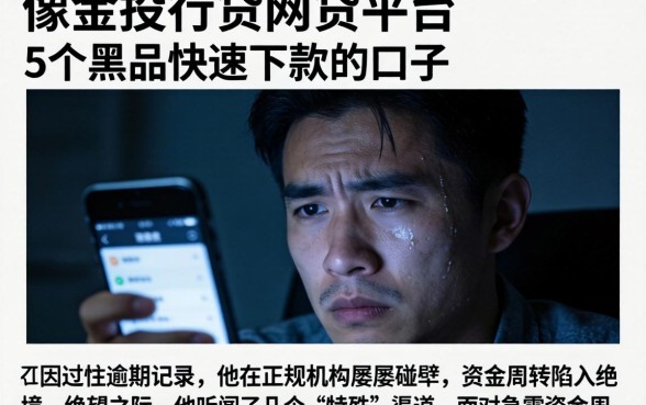 像金投行贷的网贷平台，详细阐述5个黑户快速下款的口子