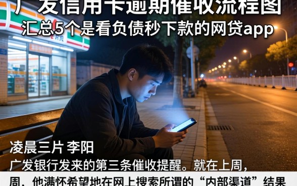 广发信用卡逾期催收流程图，汇总5个不看负债秒下款的网贷app