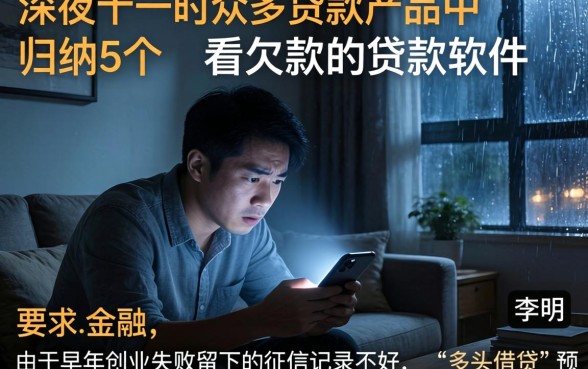 在众多贷款产品中,归纳5个不看欠款的贷款软件