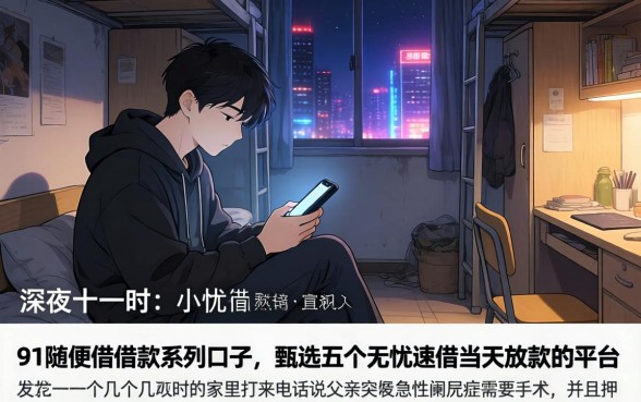 91随便借借款系列口子，甄选五个无忧速借当天放款的平台