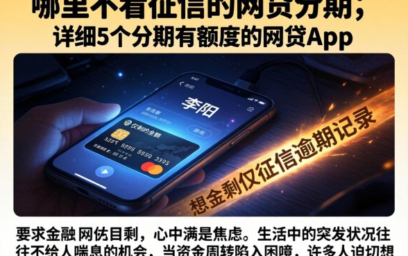 哪里不看征信的网贷分期，详尽说明5个分期有额度的网贷app