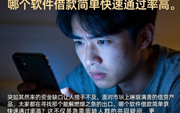 哪个软件借款简单快速通过率高，详细阐述五个值得信赖的借贷平台