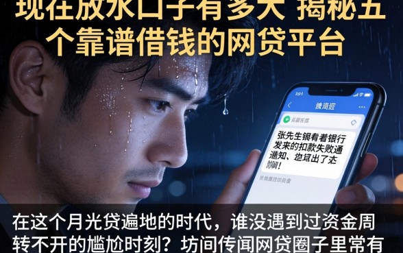 现在放水的口子有多大，揭秘五个靠谱借钱的网贷平台