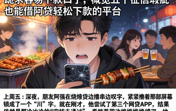 跪求容易下款的口子，概览五个征信瑕疵也能借网贷轻松下款的平台